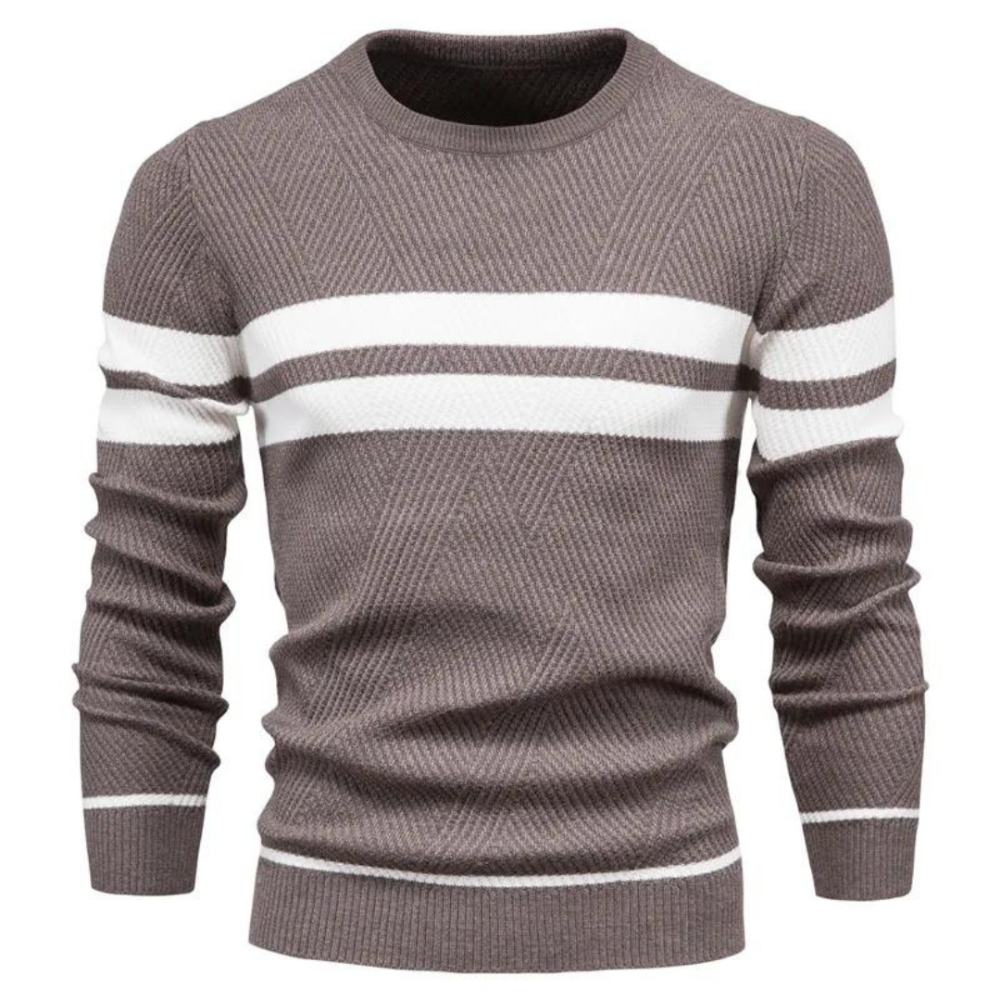 Jersey Hombre Trenzado Calido Ajuste Moderno Diario