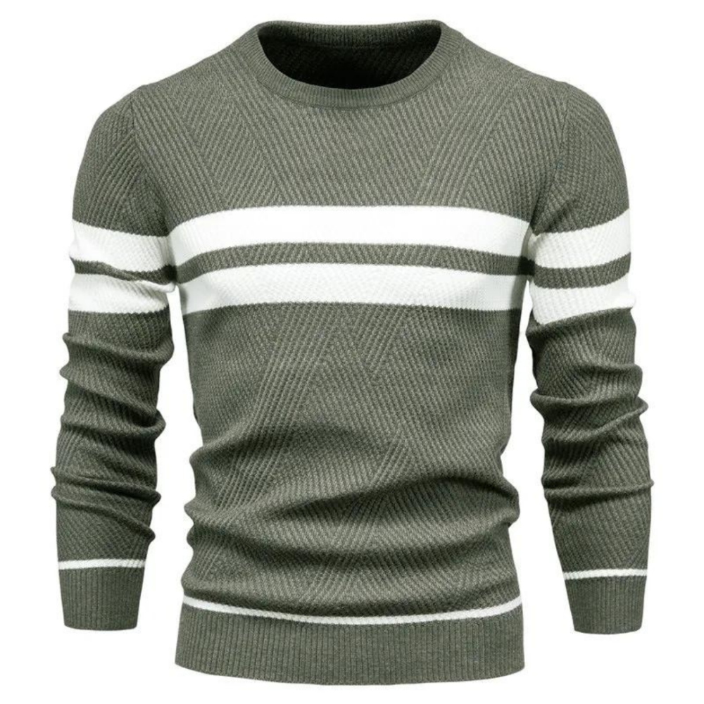 Jersey Hombre Trenzado Calido Ajuste Moderno Diario