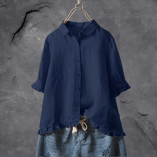Camisa Hombre Algodón Transpirable Manga Larga Clásica - Mavetta
