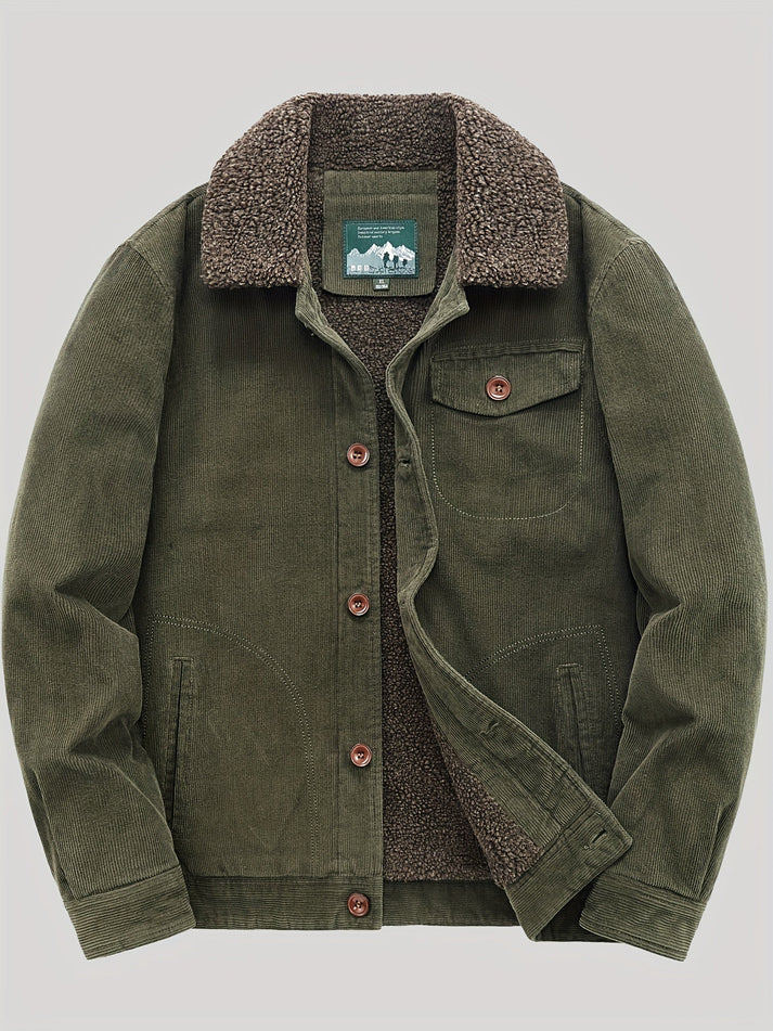 Chaqueta exterior hombre de forro polar con bolsillo en el pecho - Mavetta