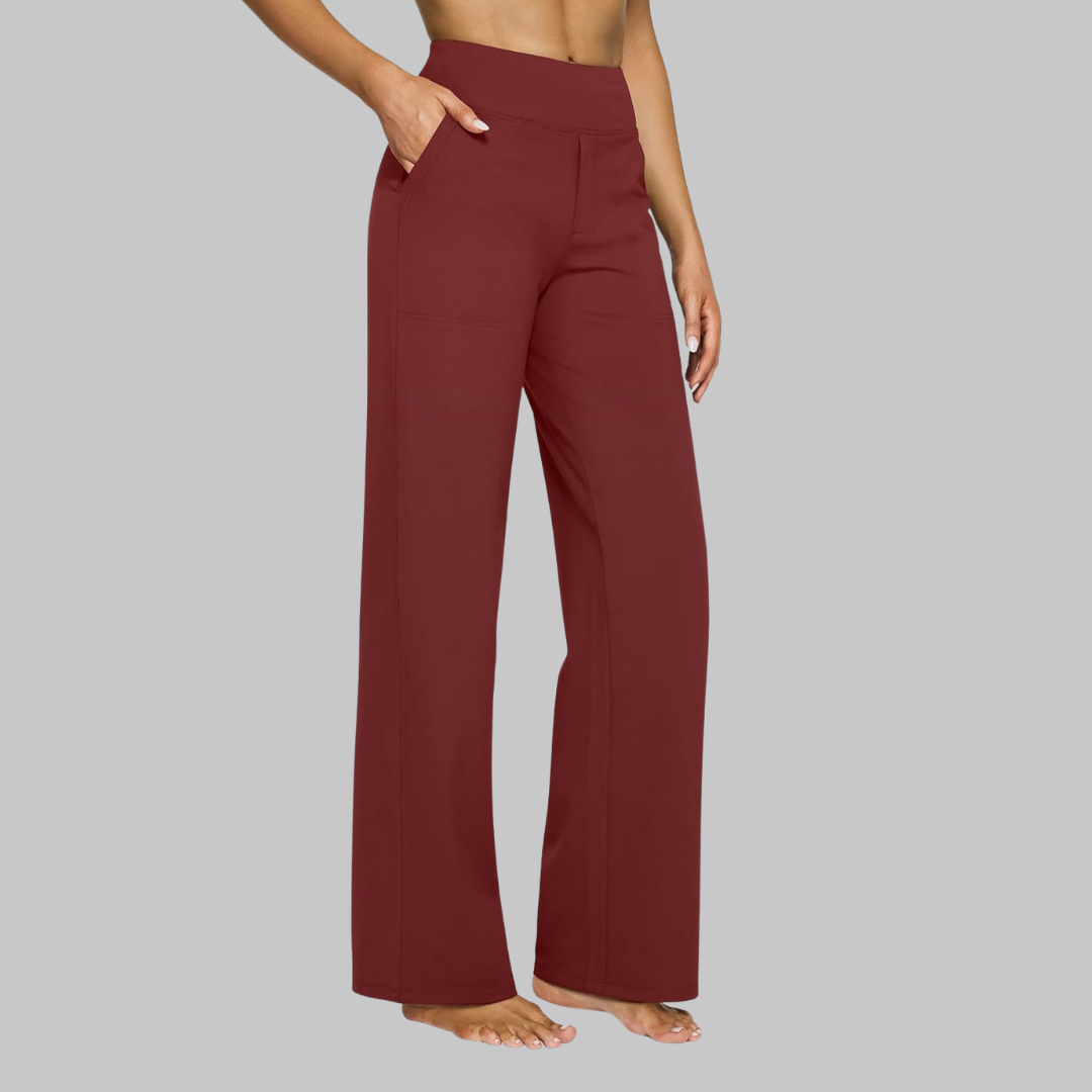 Pantalones Mujer Algodón Elástico Corte Cómodo