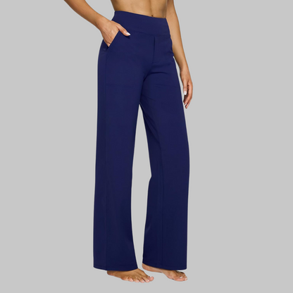 Pantalones Mujer Algodón Elástico Corte Cómodo