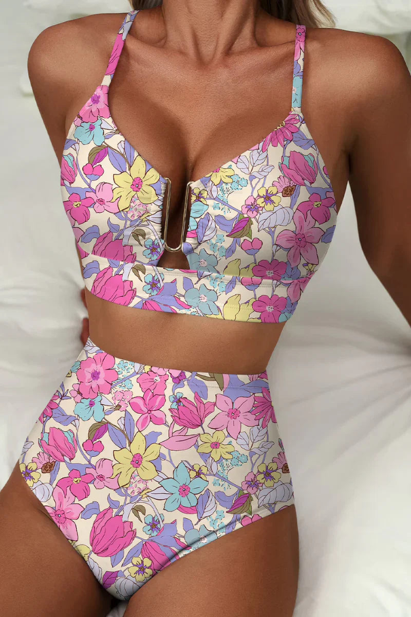 Bikini Mujer Moldeador Cintura Alta Elegante