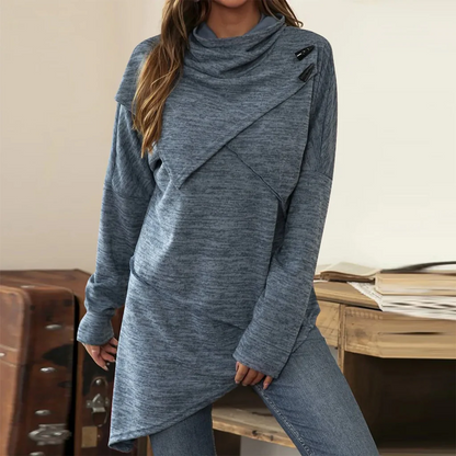 Jersey Mujer Cuello Alto Suave y Cómodo