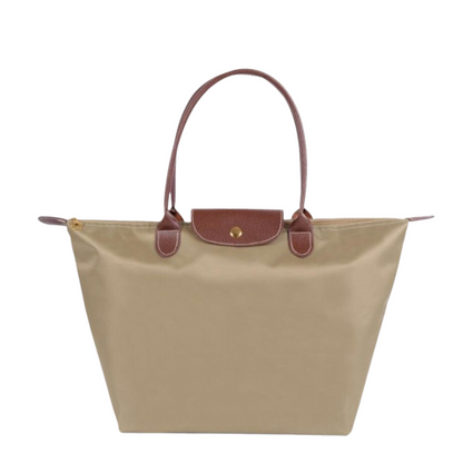 Bolso Tote Mujer de Cuero con Solapa y Asa de Hombro