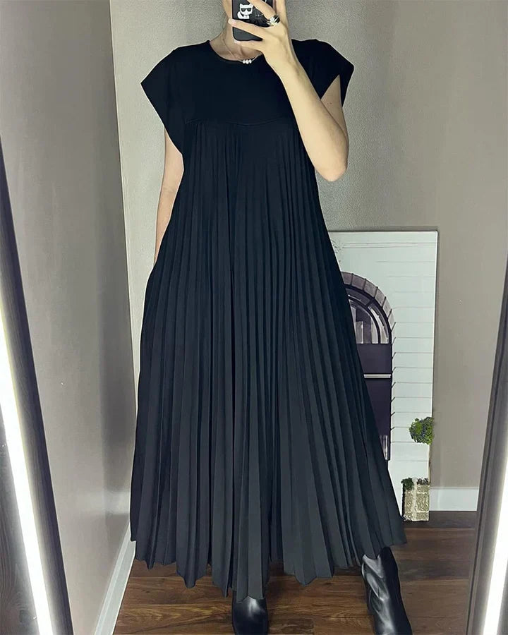 Vestido largo mujer de corte fluido y cómodo elegante