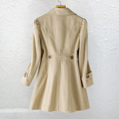 Abrigo Trench Mujer Ligero Vintage Versátil