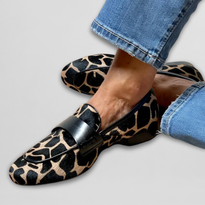 Mocasines Mujer Relieve Grafico Detalle Banda