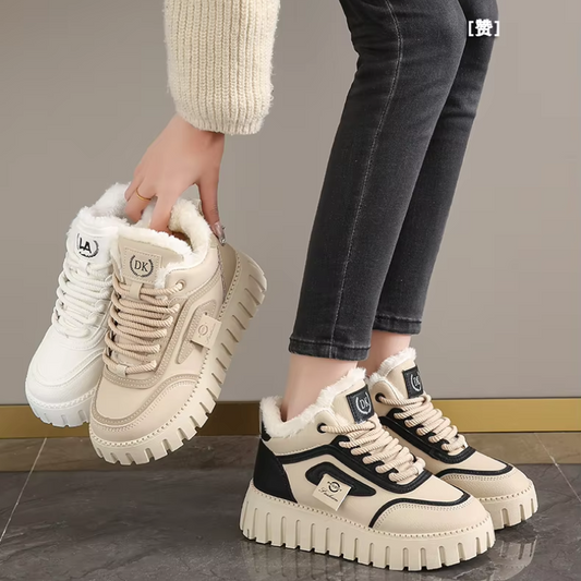 Botines Mujer Altos Invierno Estampado Logo - Mavetta