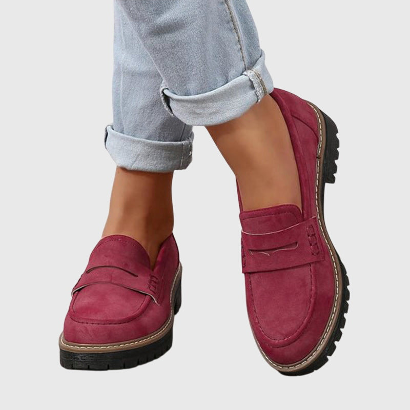 Mocasines Mujer de Ante Suela Robusta Plantilla Cómoda Clásicos