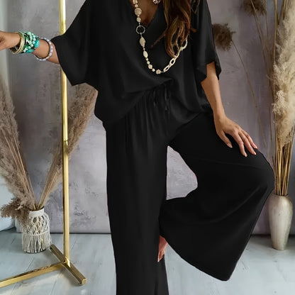Conjunto Mujer de Dos Piezas y Pantalón Ajustado