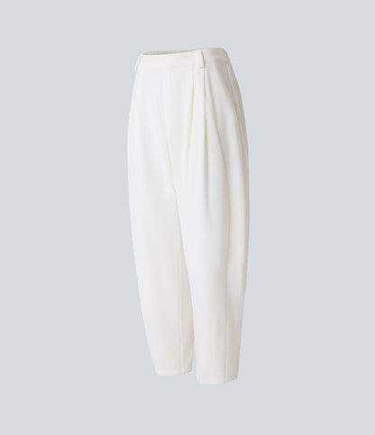 Pantalón Mujer Algodón Cintura Alta Corte Holgado