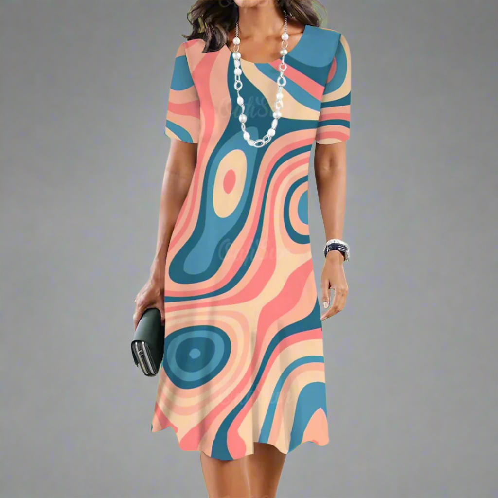 Vestido Verano Mujer Degradado Sin Mangas