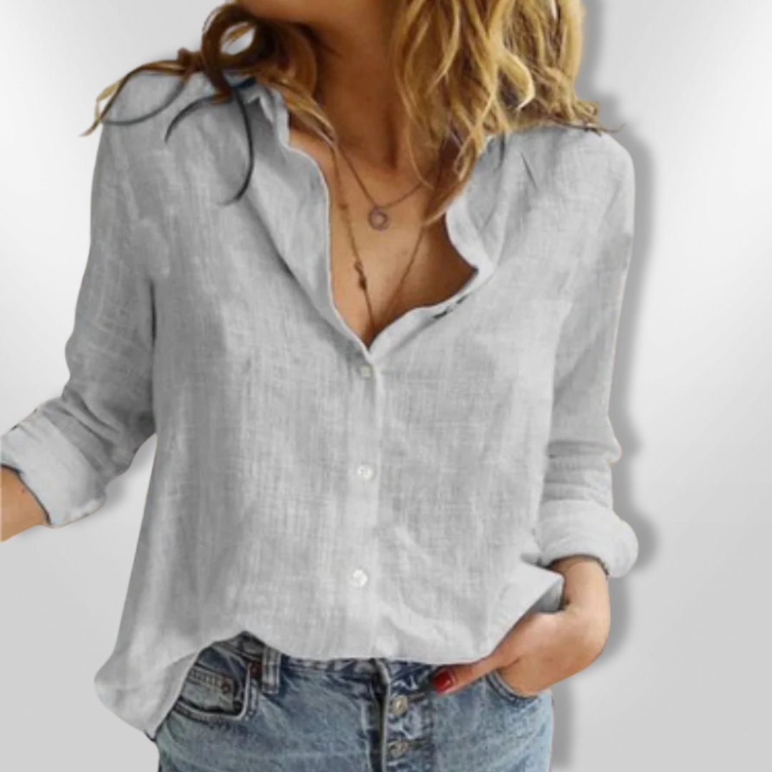 Camisa Hombre Algodón Estampada Manga Larga