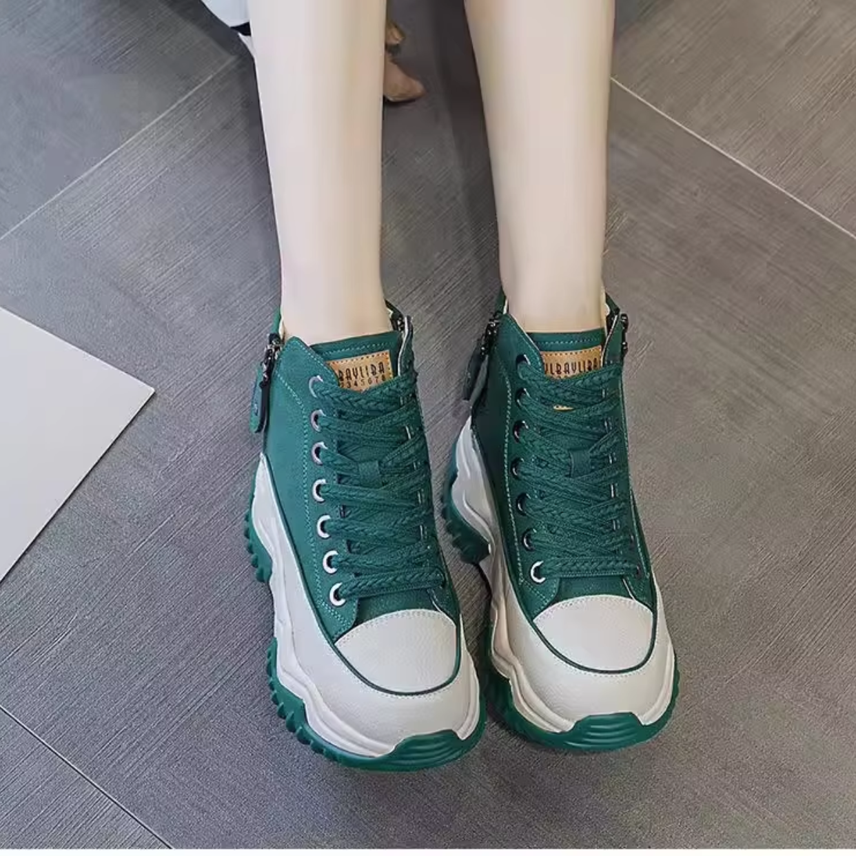 Botines mujer invierno suela flexible cremallera