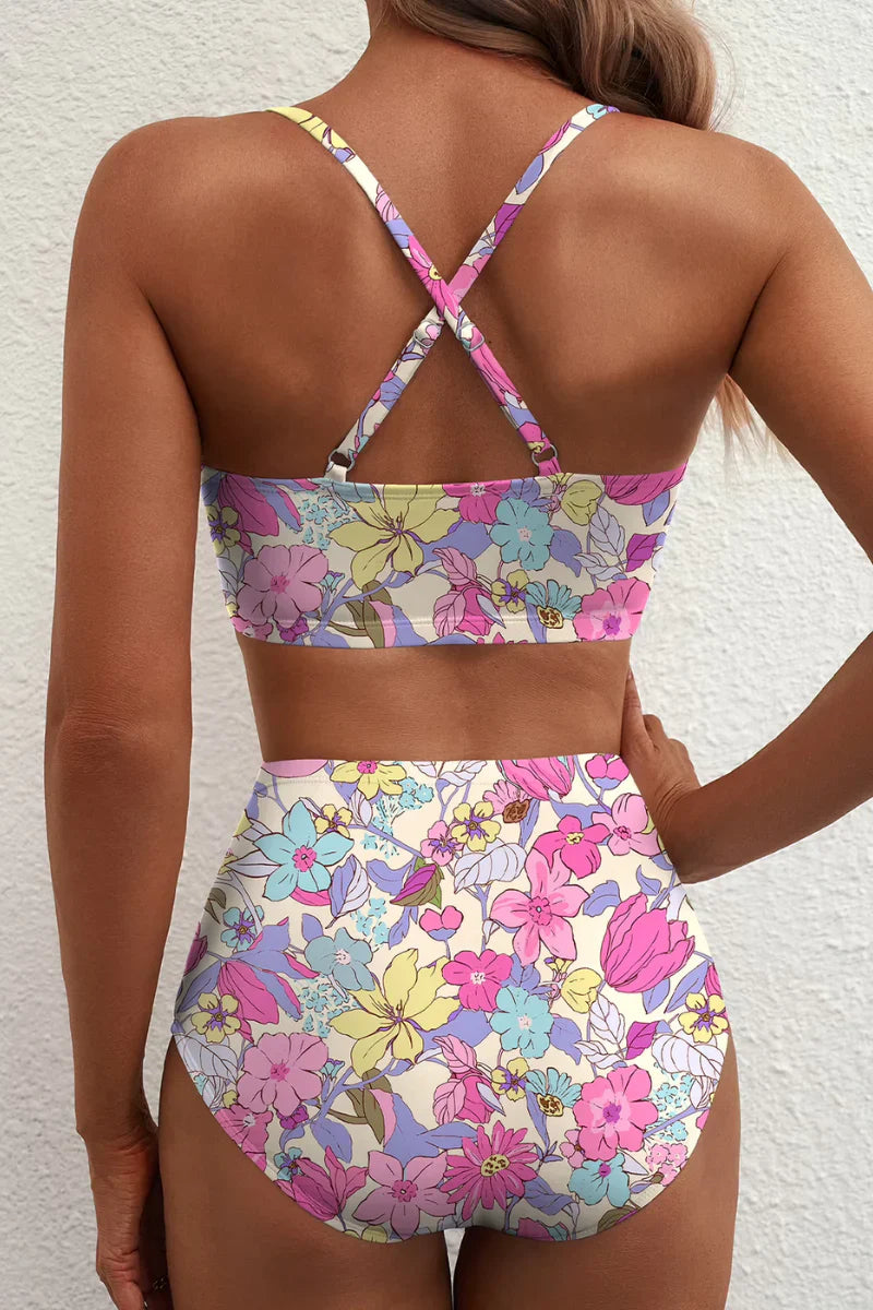 Bikini Mujer Moldeador Cintura Alta Elegante