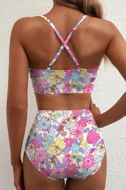 Bikini Mujer Moldeador Cintura Alta Elegante