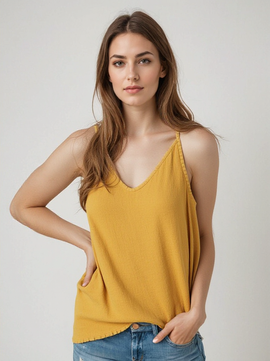 Blusa Larga Mujer de Lino Fresco Ajuste Suelto - Mavetta