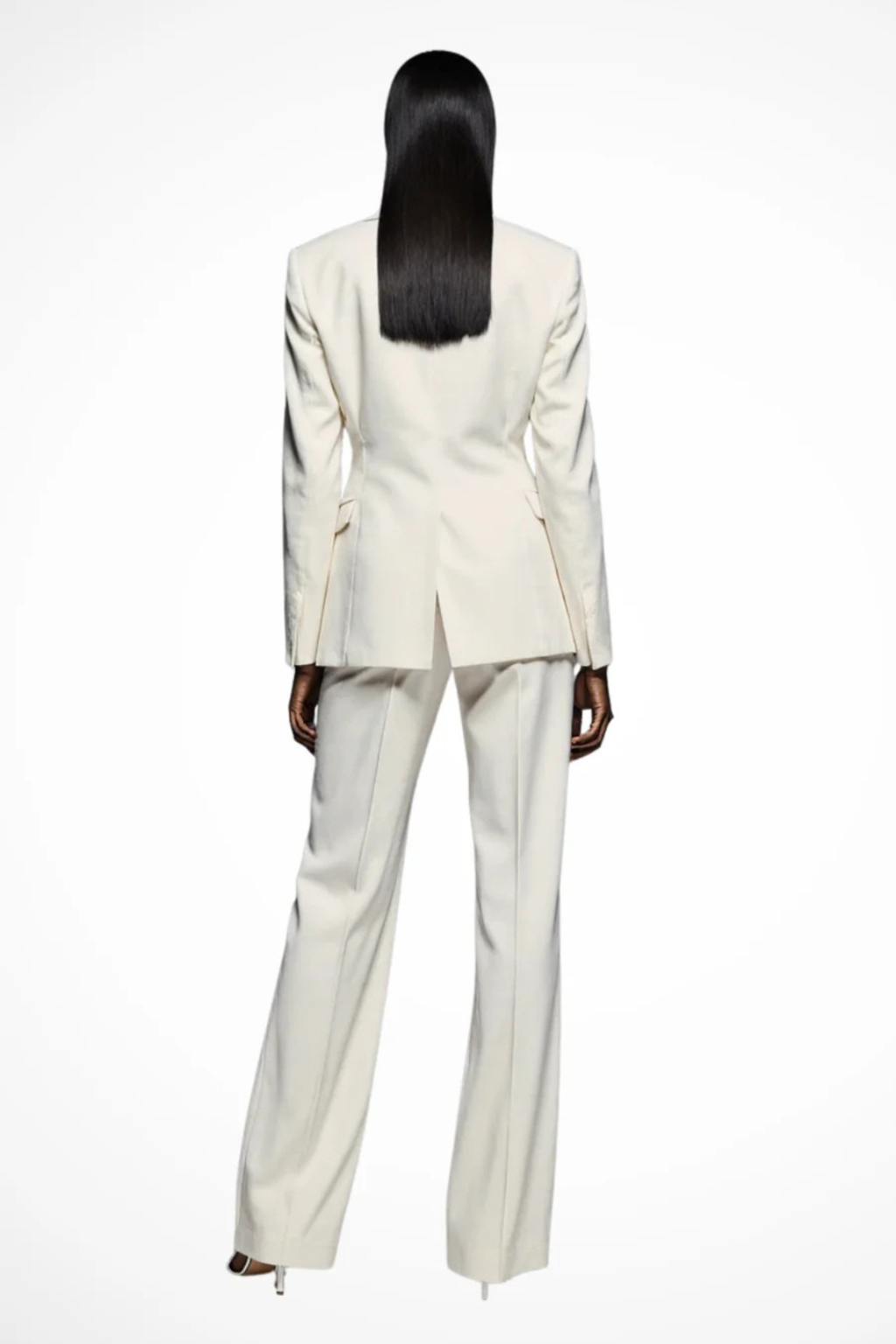Conjunto Mujer Blazer Estructurado y Pantalones Pierna Ancha
