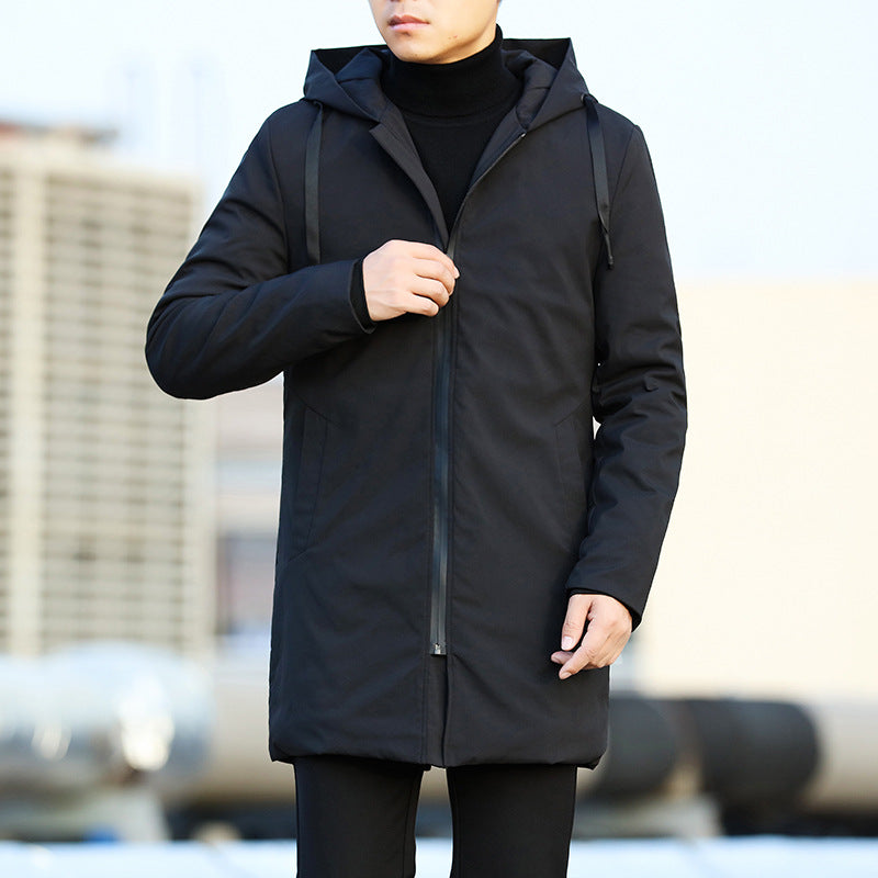 Chaqueta Hombre Invierno Abrigo Largo Estilo Urbano