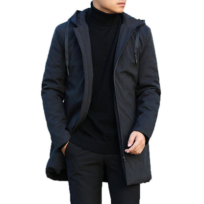 Chaqueta Hombre Invierno Abrigo Largo Estilo Urbano