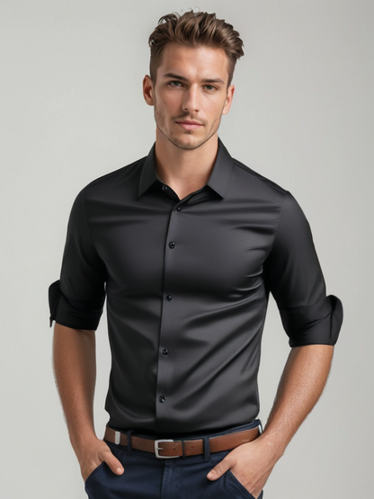 Camisa vestir Hombre sin arrugas sin plancha ajuste clásico - Mavetta