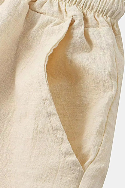 Conjunto Hombre de Verano Algodón y Lino Dos Piezas