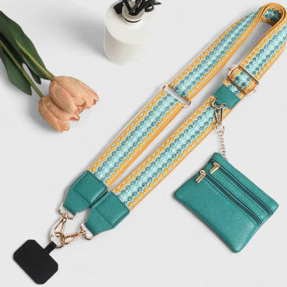 Bolso Bandolera Mujer con Porta Teléfono Diseño Refinado