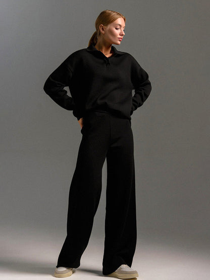 Conjunto Mujer de Pantalón y Jersey de Punto Suave