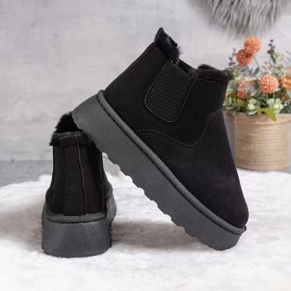 Botas invierno Mujer forradas Punta redonda cómodas