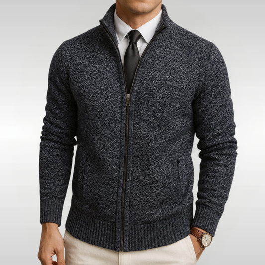 Chaqueta Punto Hombre con Cremallera Ajuste Casual - Mavetta