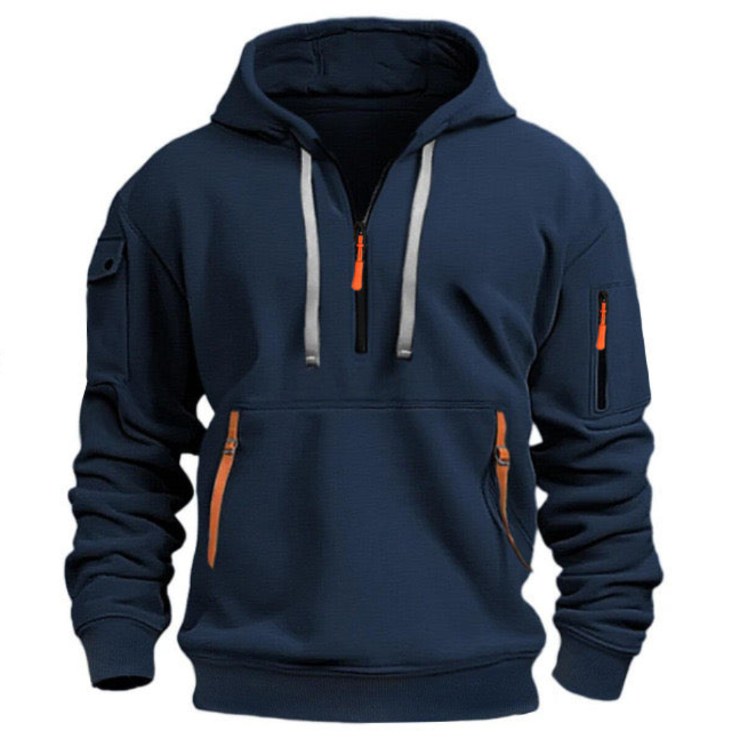 Sudadera Hombre con Capucha Invierno Ajuste Regular