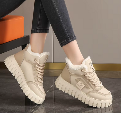 Botines Mujer Altos Invierno Estampado Logo