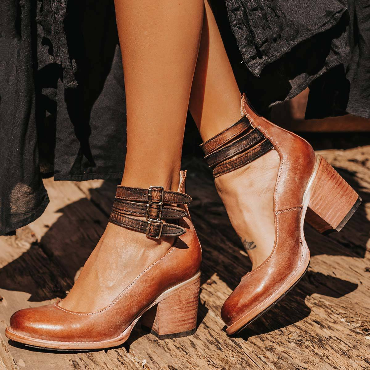 Botines Mujer con Tacón Cubano Ajuste Confort