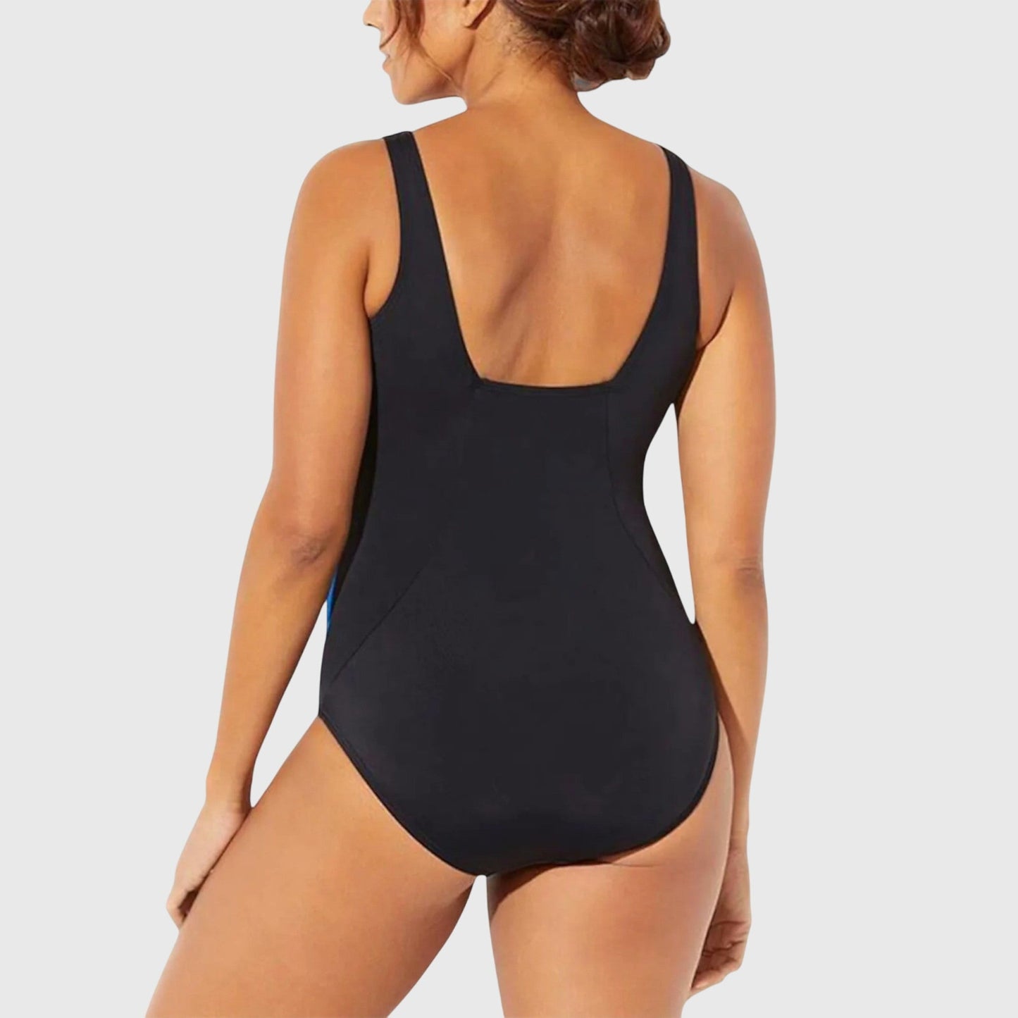 Bañador Mujer de Una Pieza Estampado Tropical Ajuste Clásico