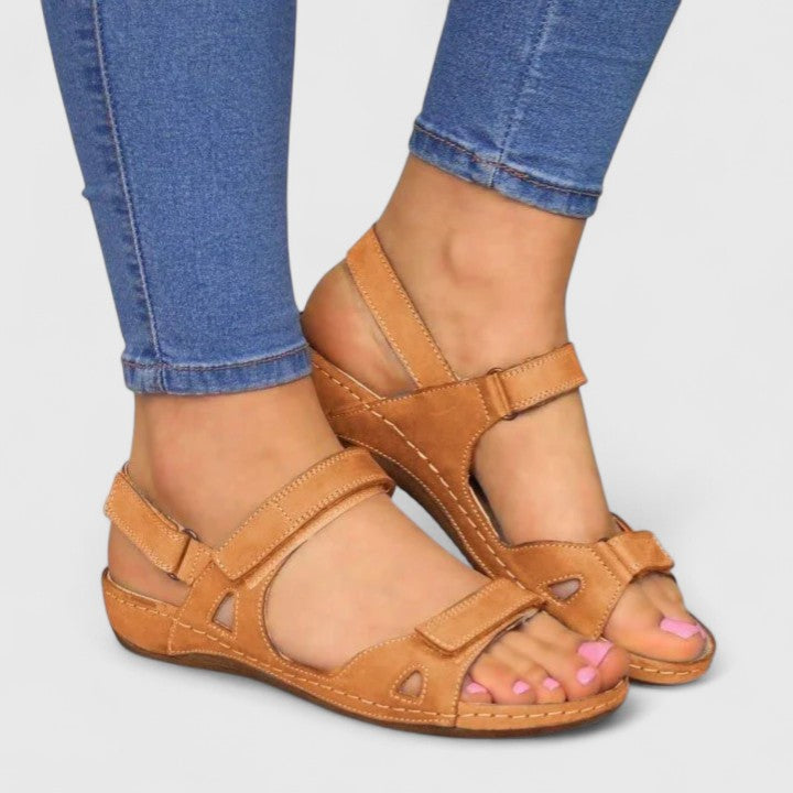 Sandalias Mujer Ortopédicas con Tiras al Tobillo y Confort