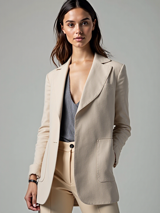 Blazer Mujer Casual Estructura Texturizada Corte Ajustado - Mavetta