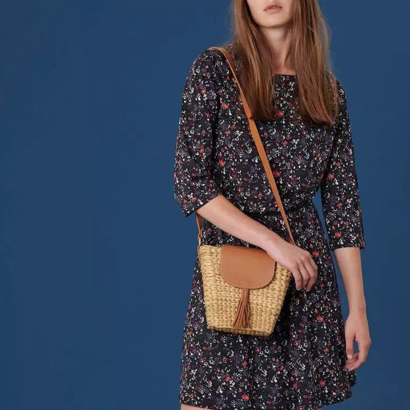 Bolso de mano mujer tejido artesanal ajustable
