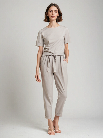 Conjunto Mujer de Lino y Pantalón Fluido - Mavetta