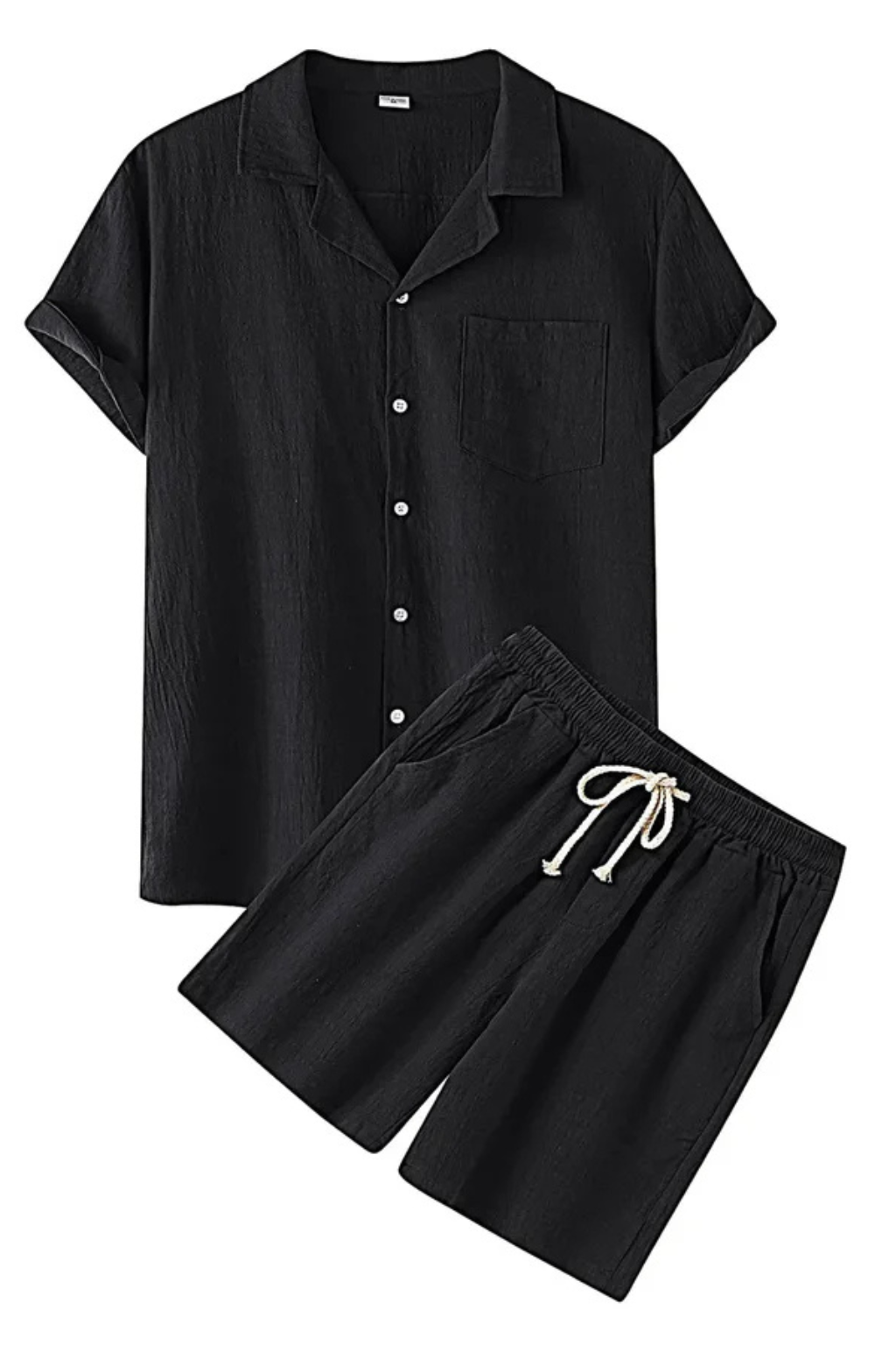 Conjunto Hombre de Verano Algodón y Lino Dos Piezas