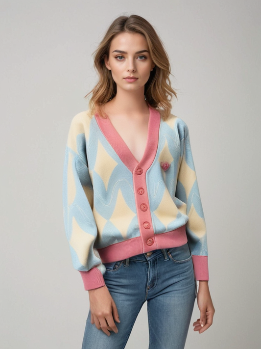 Cárdigan Mujer de Punto Suave Diseño Relajado - Mavetta