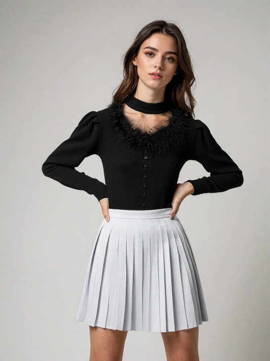 Mujer de Punto Suave Ajuste Comodo Diseño Versatil - Mavetta