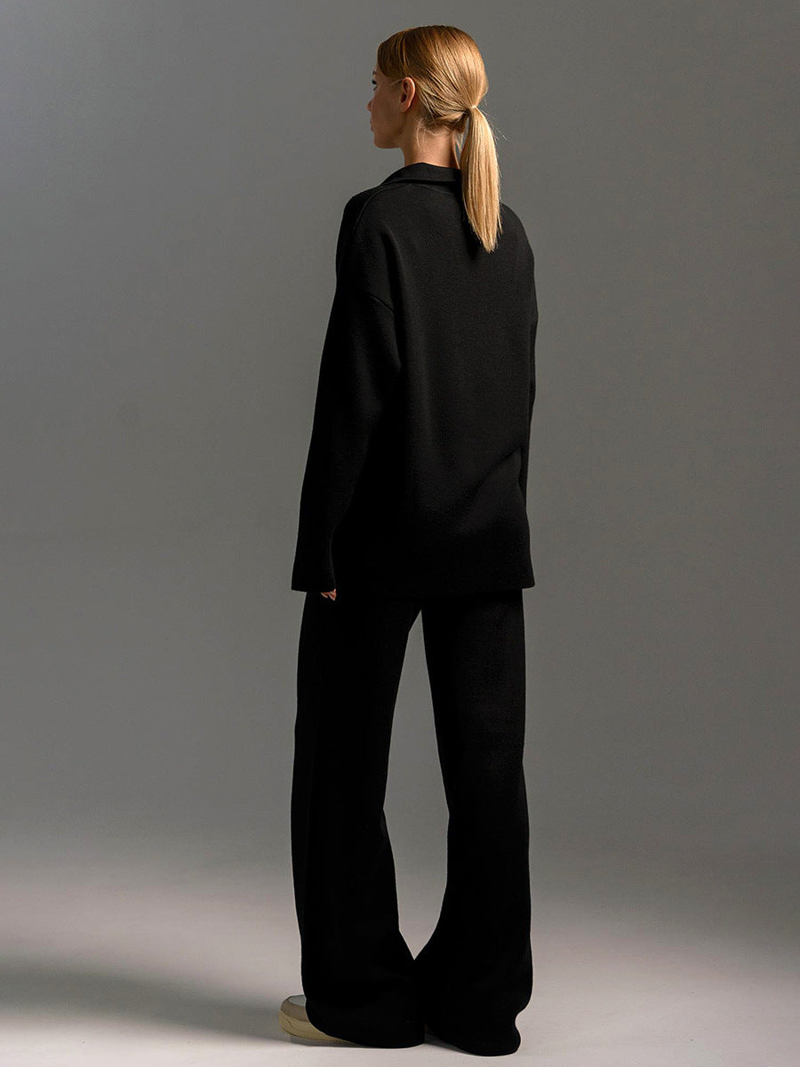 Conjunto Mujer de Pantalón y Jersey de Punto Suave