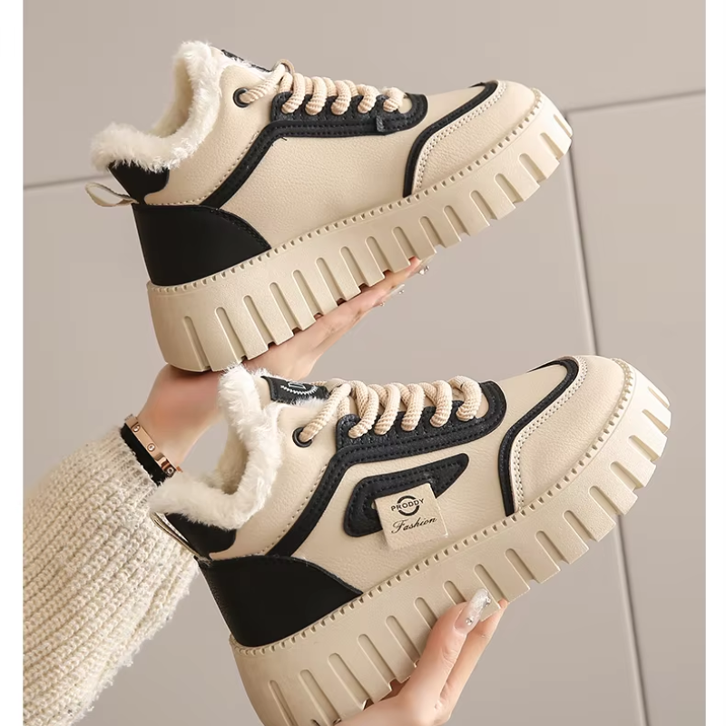 Botines Mujer Altos Invierno Estampado Logo