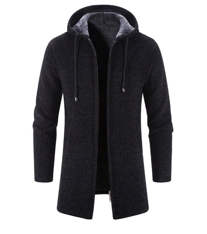 Chaqueta hombre con forro polar y capucha ajustada