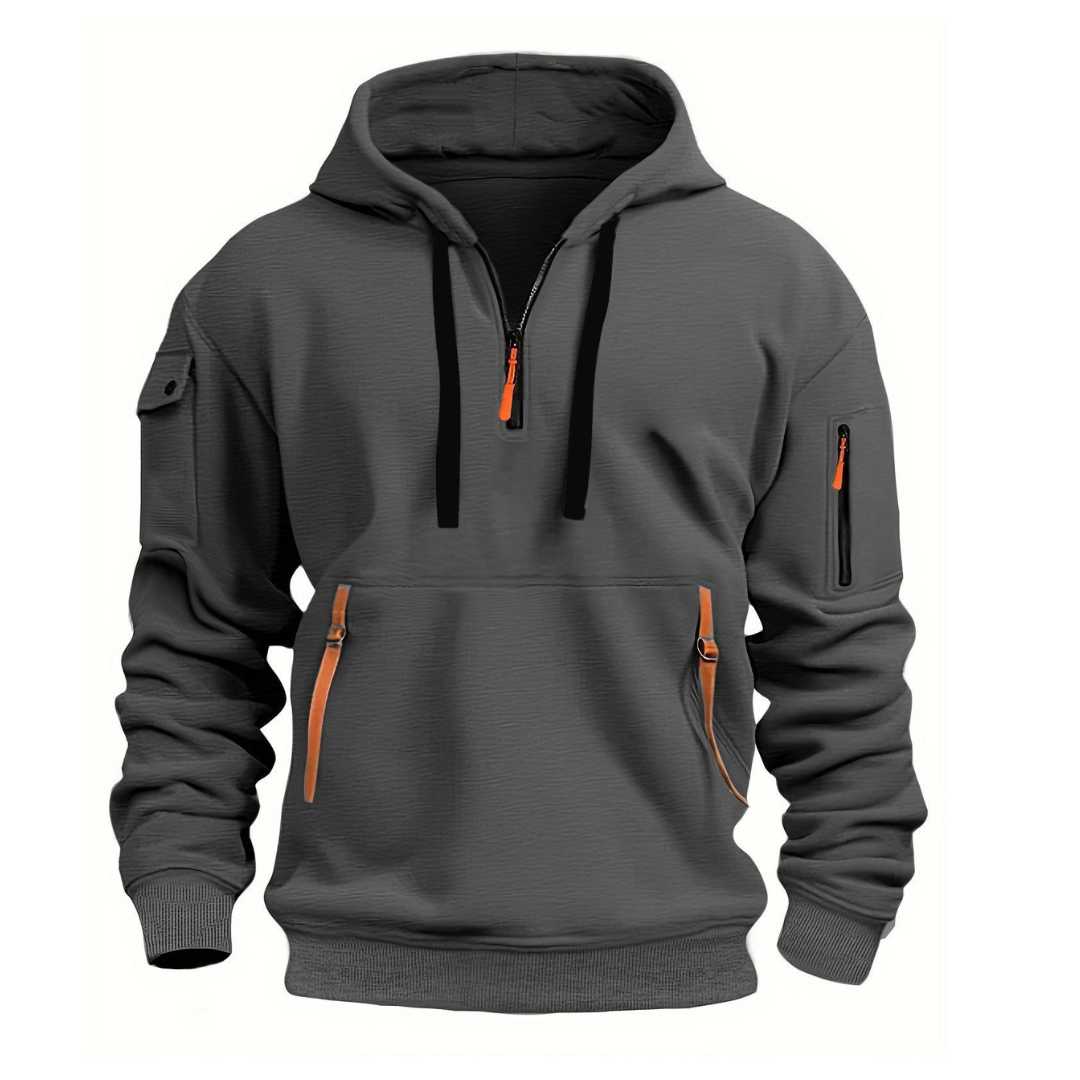 Sudadera Hombre con Capucha Invierno Ajuste Regular