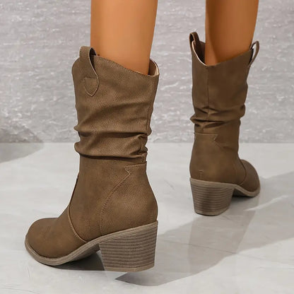 Botas Mujer de Cuero con Diseño Elegante