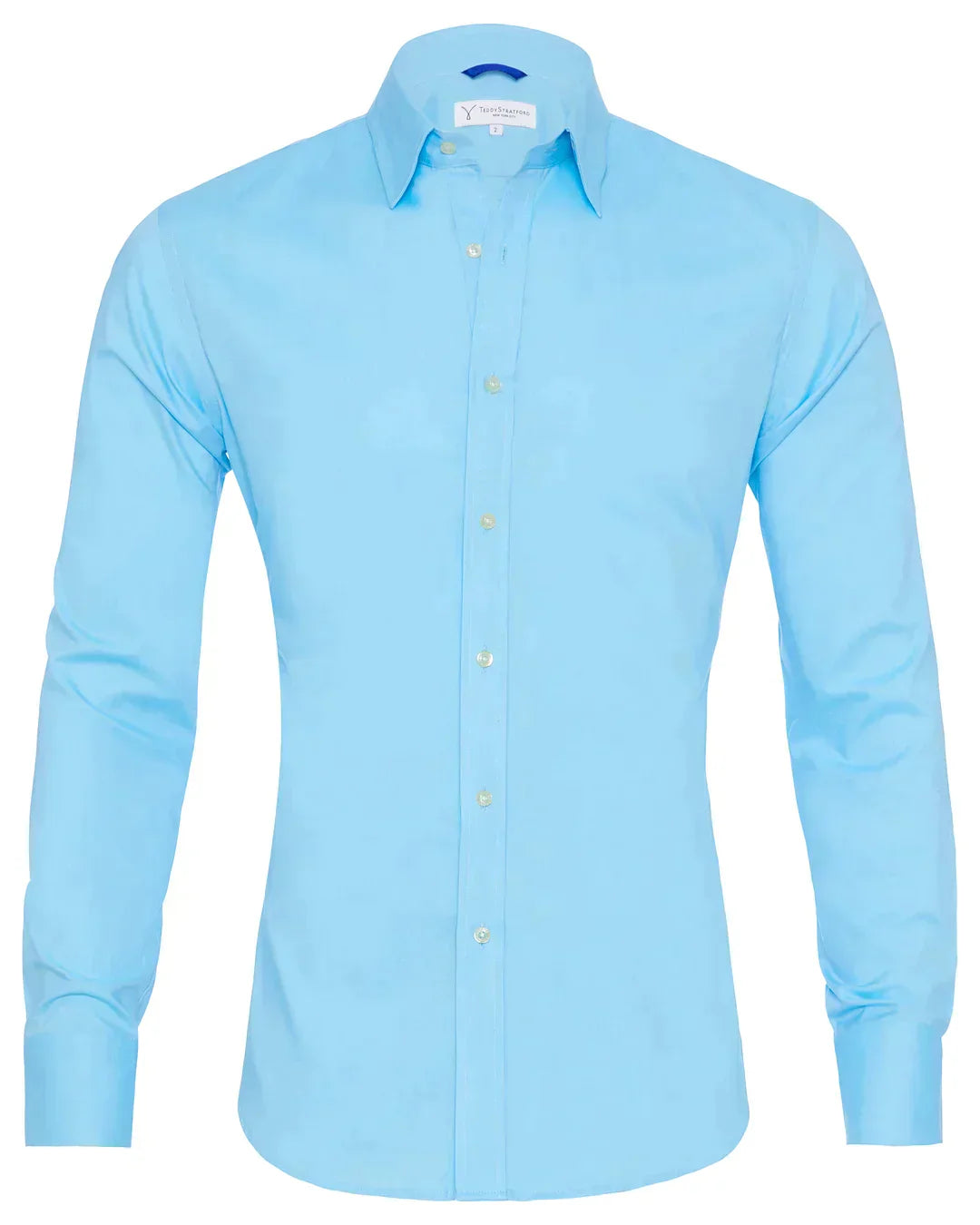 Camisa Hombre Manga Larga Cremallera Cuello Clásico