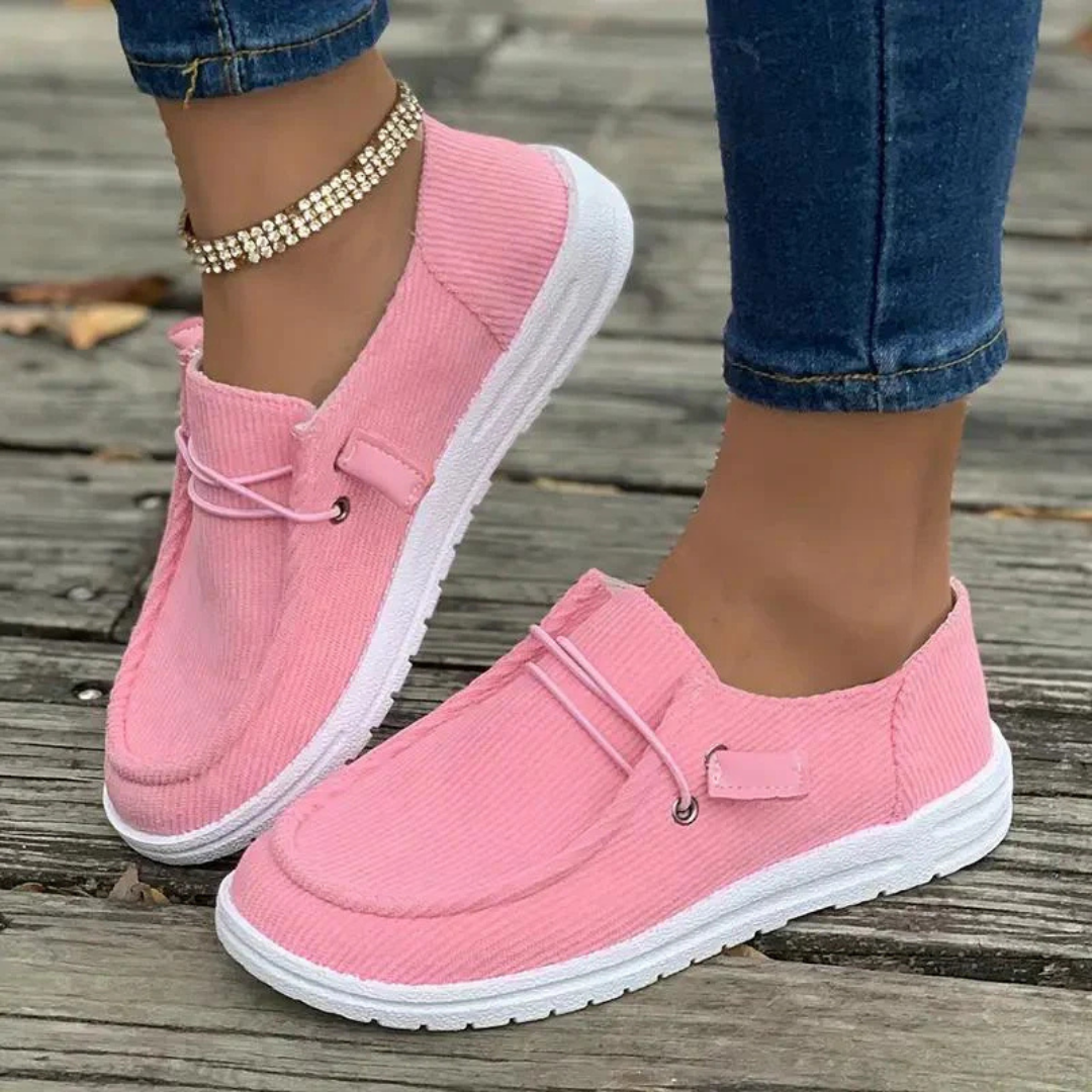 Zapatillas Mujer sin Cordones Diseño Ligero Suela Plana