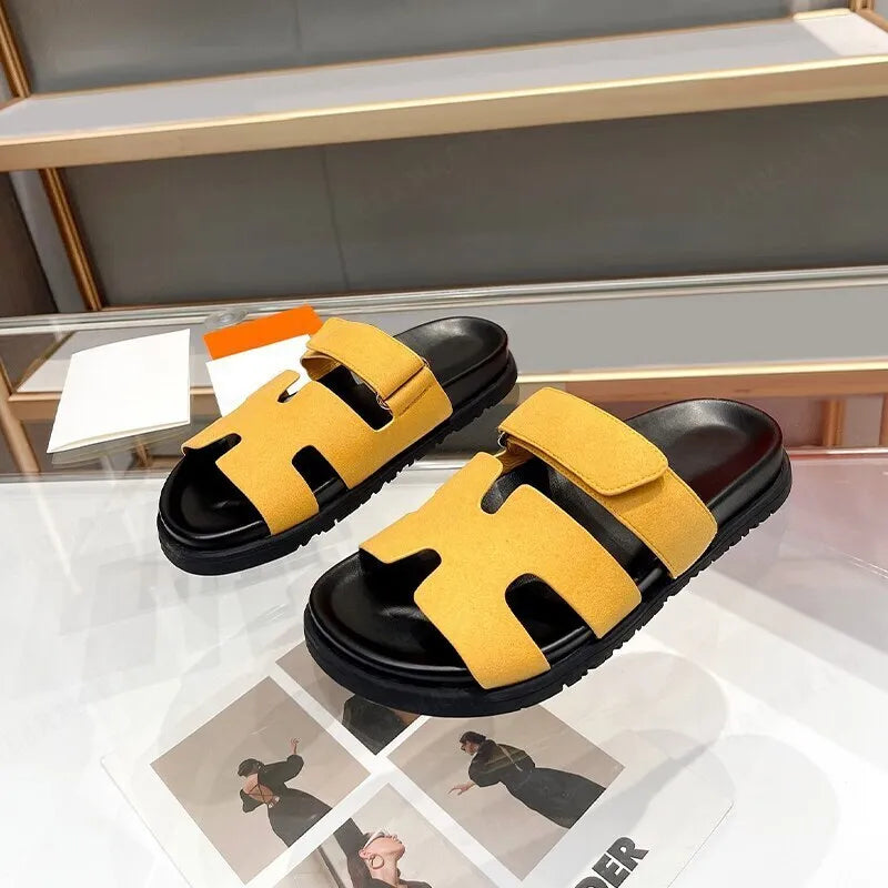 Sandalias Gladiadoras Mujer con Cierre de Velcro Ajustable